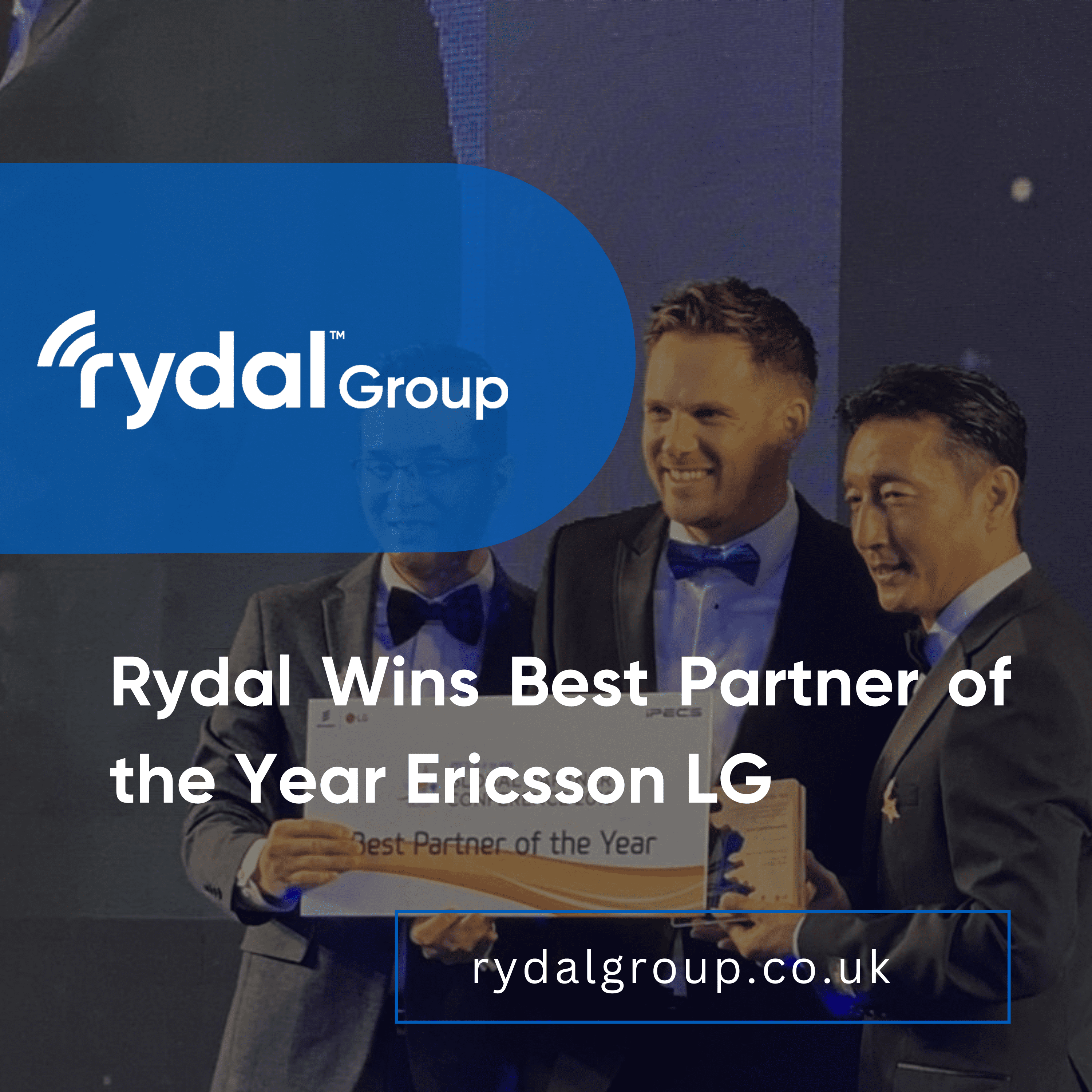 Rydal wins Ericsson LG Best Partner of the Year award